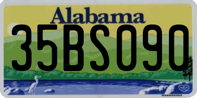 AL license plate 35BS090