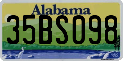 AL license plate 35BS098
