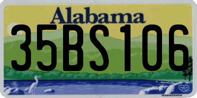 AL license plate 35BS106
