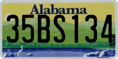 AL license plate 35BS134