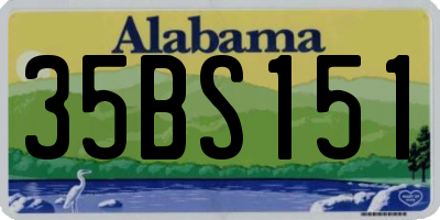 AL license plate 35BS151