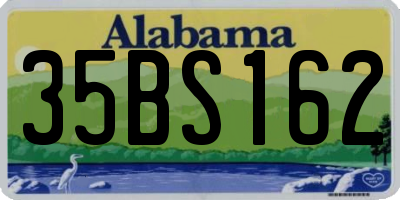 AL license plate 35BS162