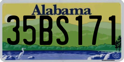 AL license plate 35BS171