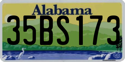 AL license plate 35BS173