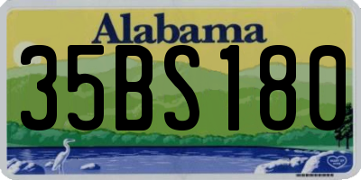 AL license plate 35BS180