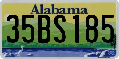 AL license plate 35BS185