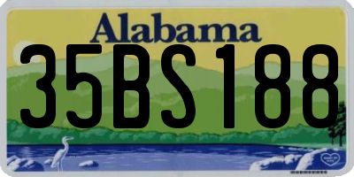 AL license plate 35BS188