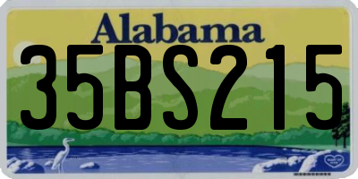 AL license plate 35BS215