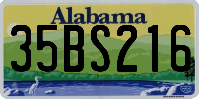 AL license plate 35BS216