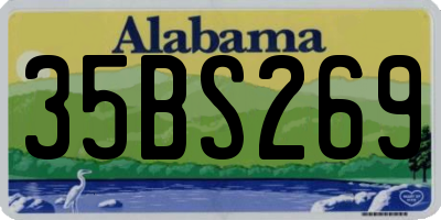 AL license plate 35BS269