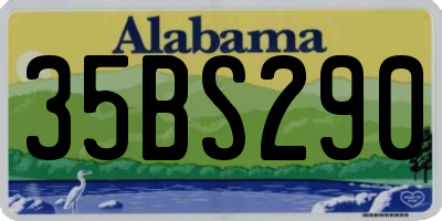 AL license plate 35BS290