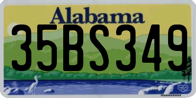 AL license plate 35BS349