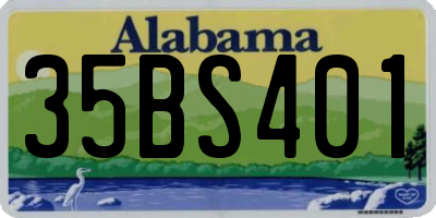AL license plate 35BS401