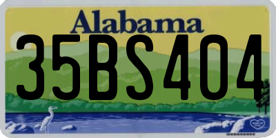 AL license plate 35BS404