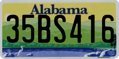 AL license plate 35BS416