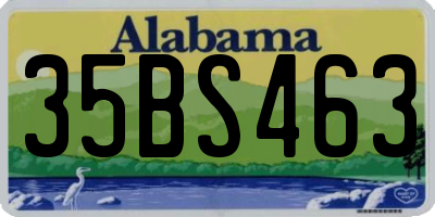 AL license plate 35BS463
