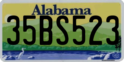 AL license plate 35BS523