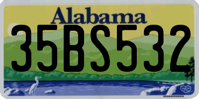 AL license plate 35BS532