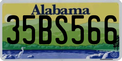AL license plate 35BS566