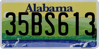 AL license plate 35BS613