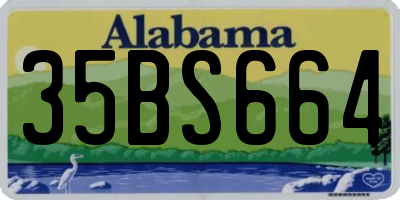 AL license plate 35BS664