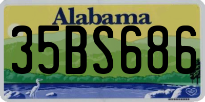 AL license plate 35BS686