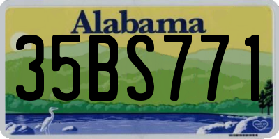 AL license plate 35BS771