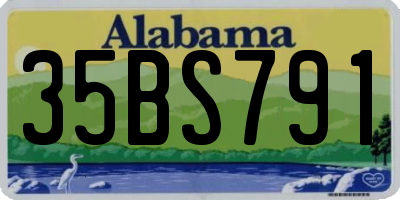 AL license plate 35BS791