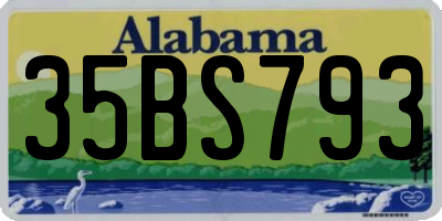 AL license plate 35BS793