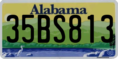 AL license plate 35BS813