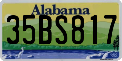 AL license plate 35BS817