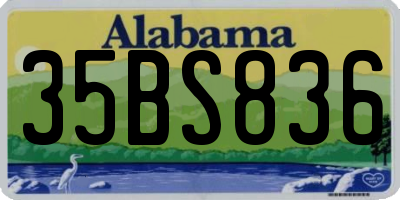 AL license plate 35BS836