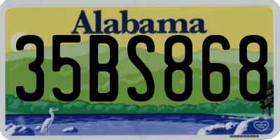AL license plate 35BS868