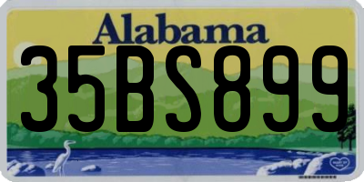 AL license plate 35BS899