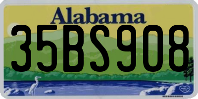 AL license plate 35BS908