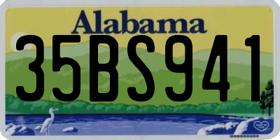 AL license plate 35BS941