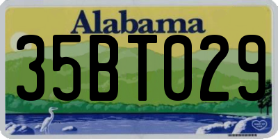 AL license plate 35BT029