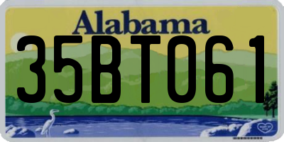 AL license plate 35BT061