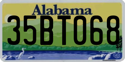 AL license plate 35BT068