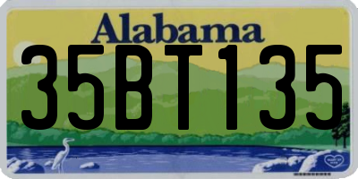 AL license plate 35BT135