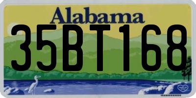 AL license plate 35BT168
