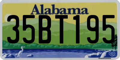 AL license plate 35BT195