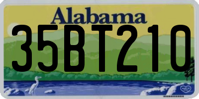 AL license plate 35BT210