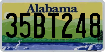AL license plate 35BT248