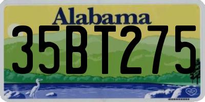 AL license plate 35BT275