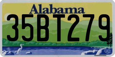 AL license plate 35BT279