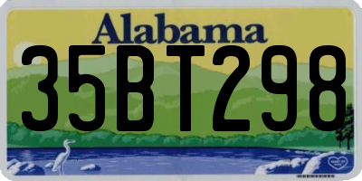 AL license plate 35BT298