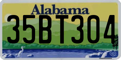 AL license plate 35BT304