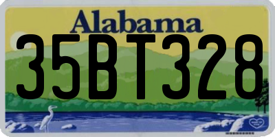 AL license plate 35BT328