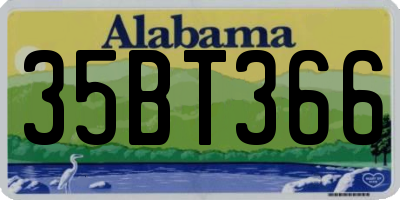 AL license plate 35BT366